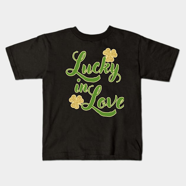 Lucky in love Kids T-Shirt by Kishu